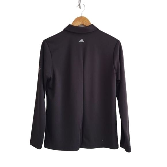 ADIDAS Golf Climalite 1/4 Zip Pullover Top Men's Large Black Quick Dry Stretch - Picture 5 of 8